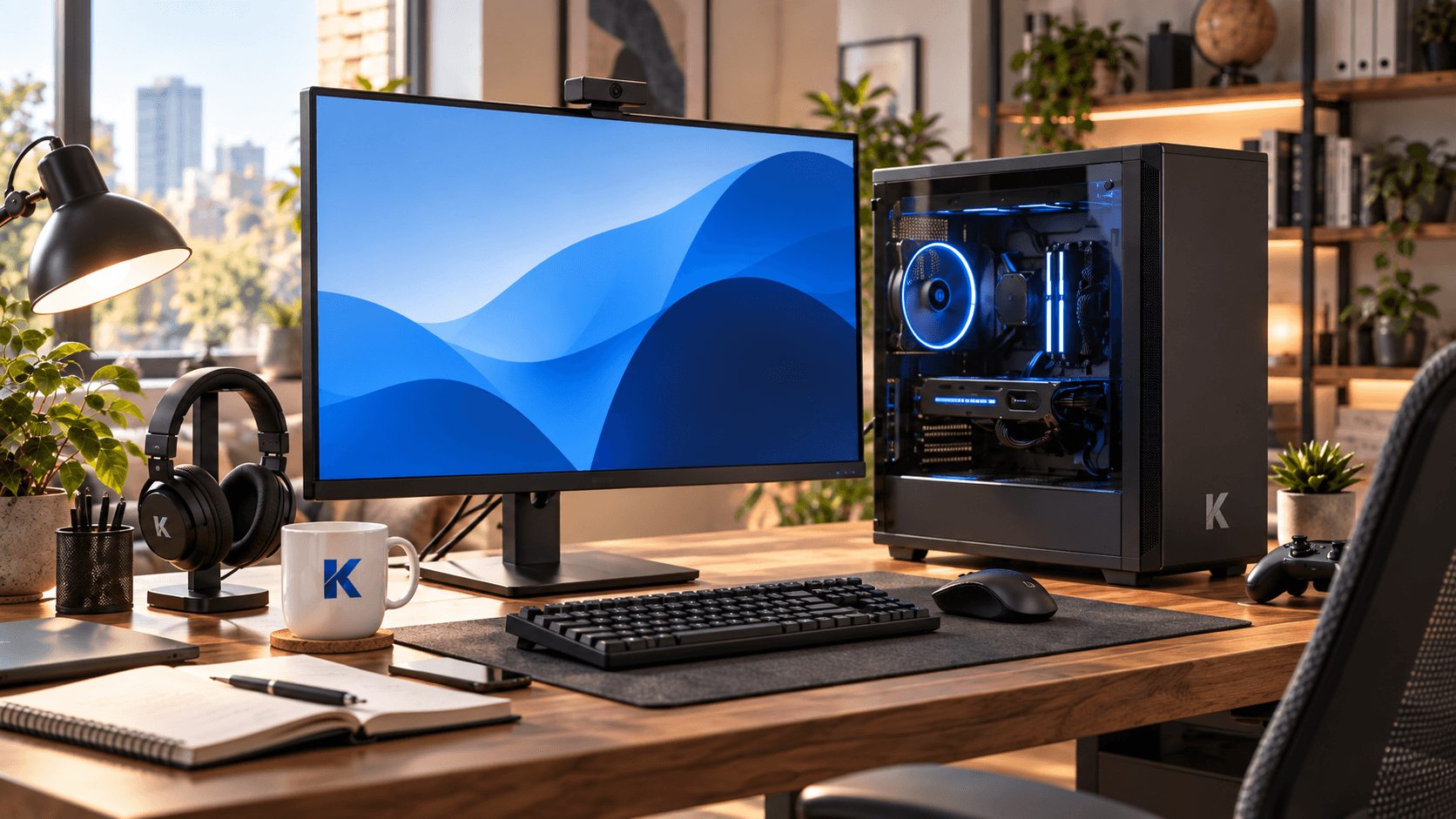 A versatile desktop workspace for everyday tasks, creative work and gaming