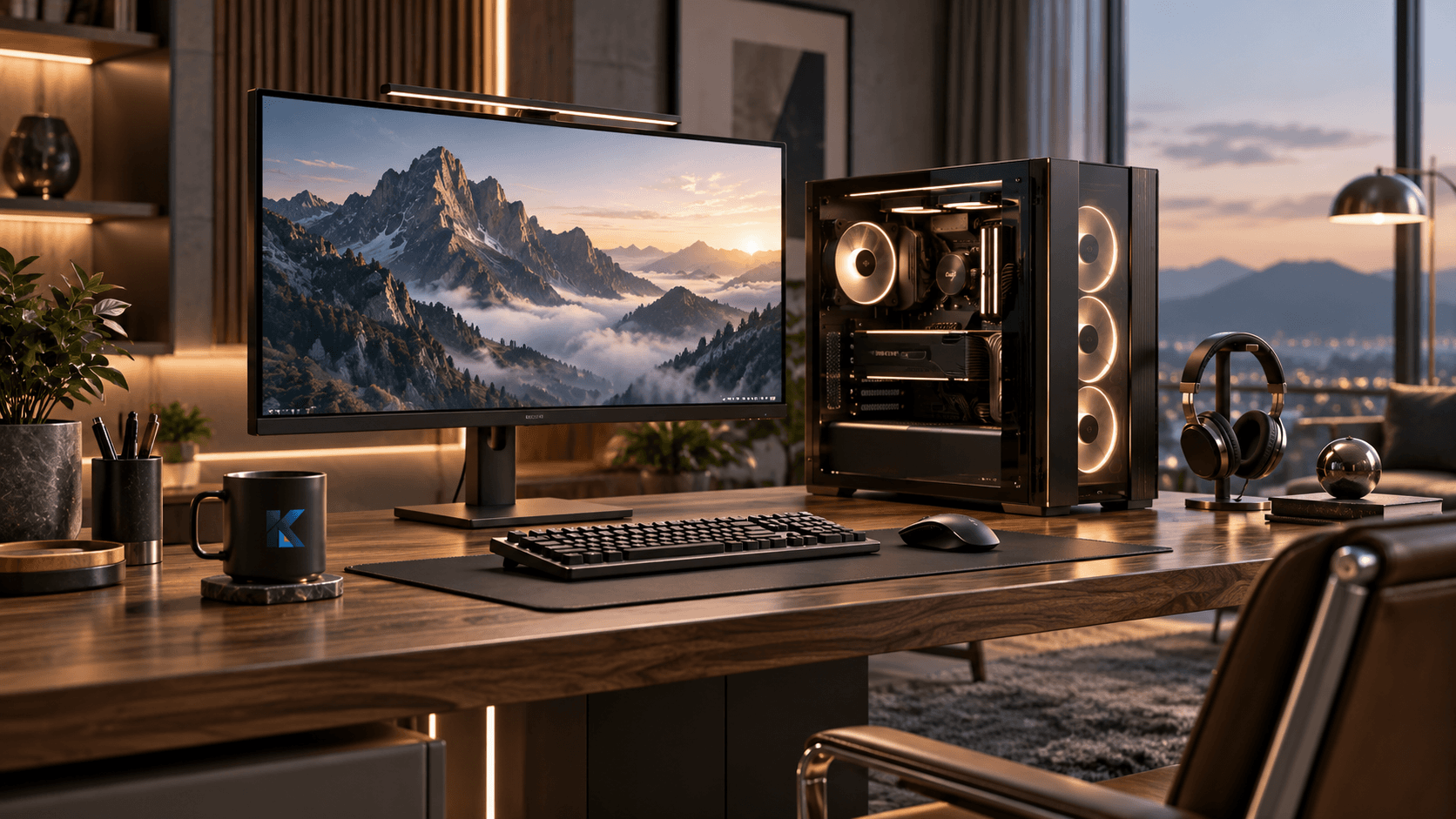 A refined high-end desktop setup for demanding work and gaming
